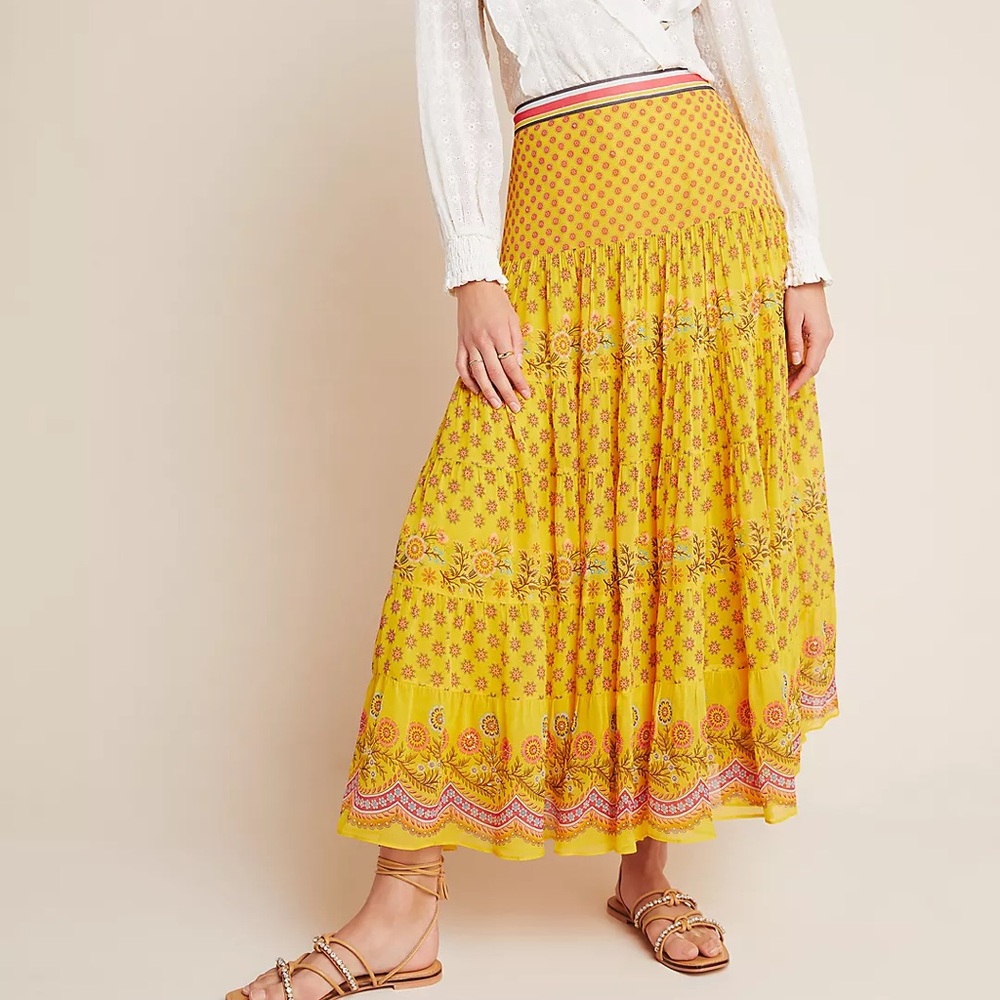 Anthropologie Tanvi Kedia Calinda maxi skirt Sz 2